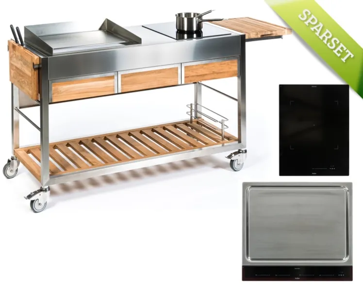 Outdoork�che INDU+ �TomBoy Teak Ultimo Unico + One Zone, Teppanyaki580�